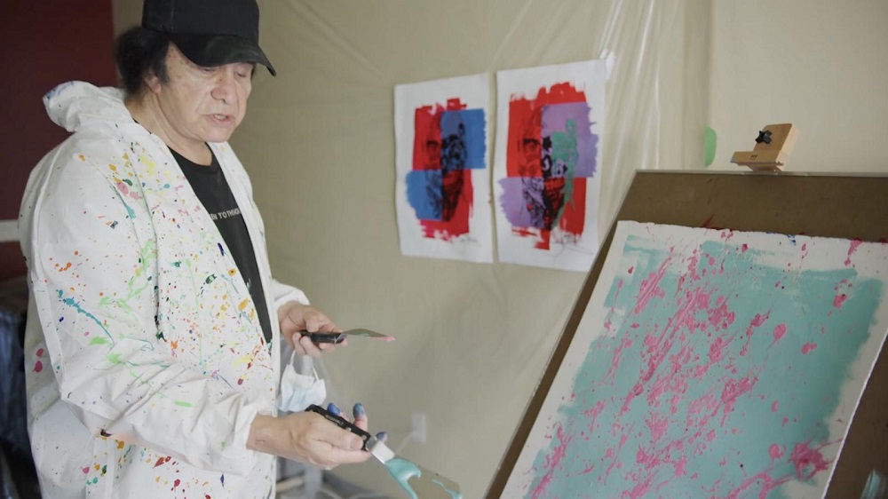 Is Gene Simmons a painter? You be the judge