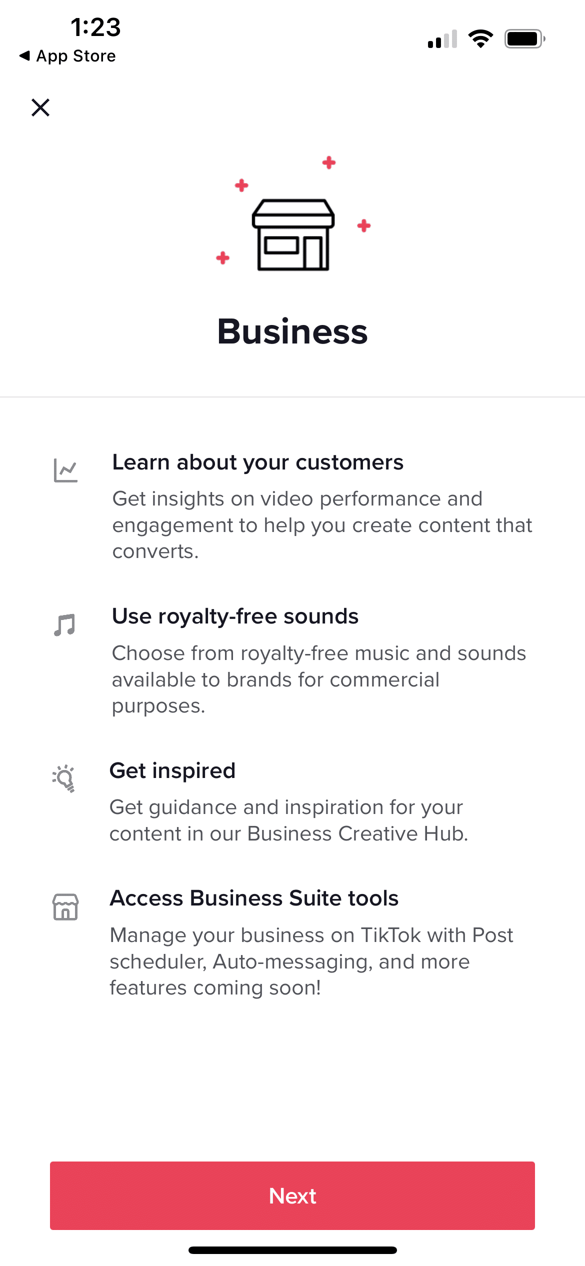 create a tiktok business account